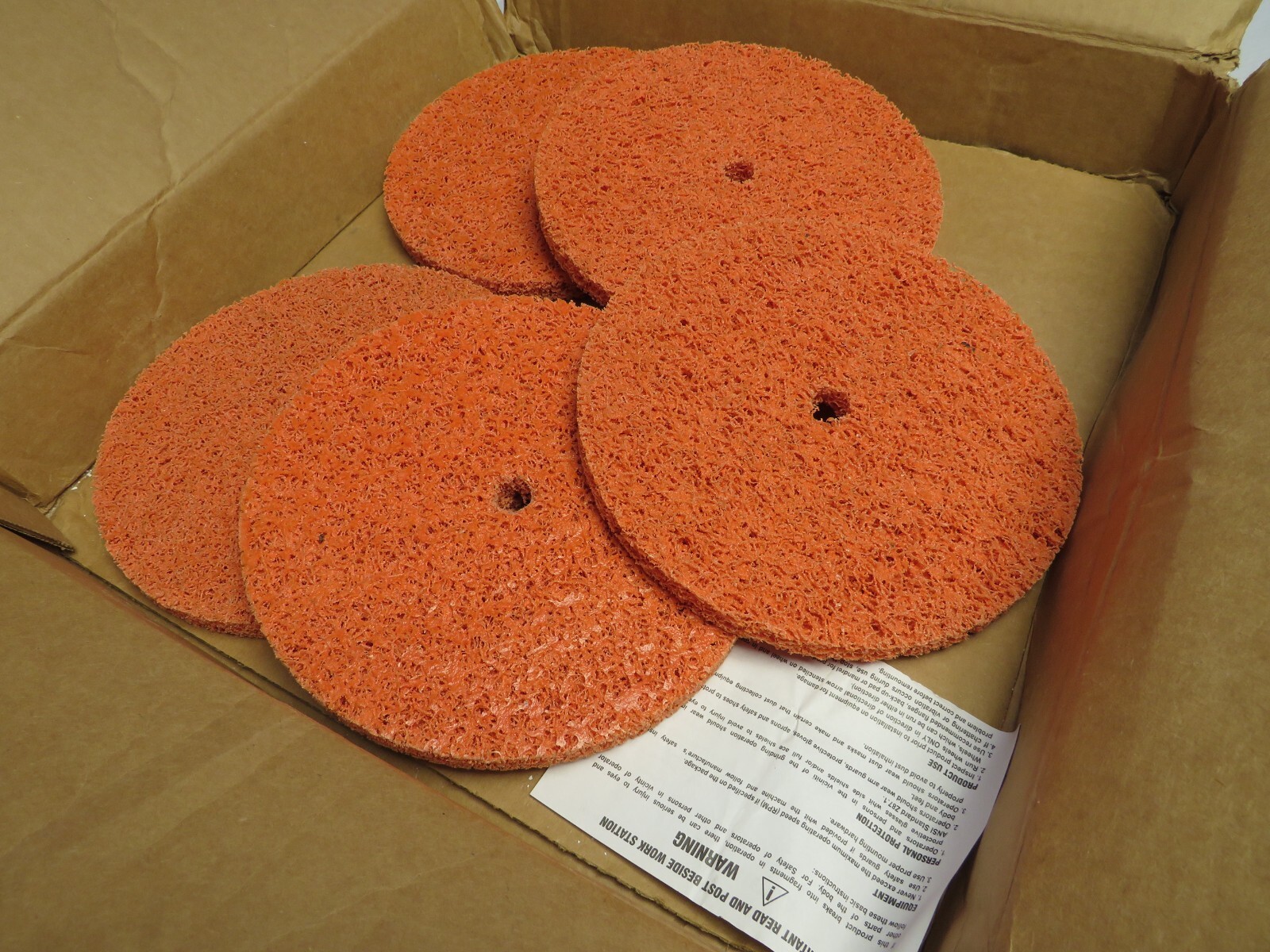 5 ) NORTON BLAZE CERAMIC EXTRA COARSE RAPID STRIP DISCS: 8″DIA X 1/2″ X 5/8″HOLE