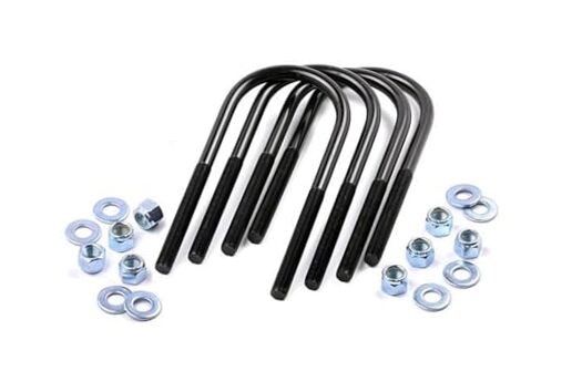 1/2″ Round Suspension U-Bolts | 1/2 x 3 x 8-7639 Black