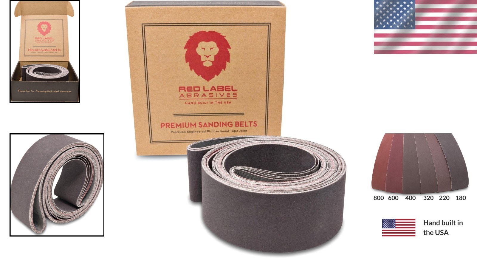 2″x72″ Fine Grit Sanding Belts, 6 Pack for Knife Edge Sharpening