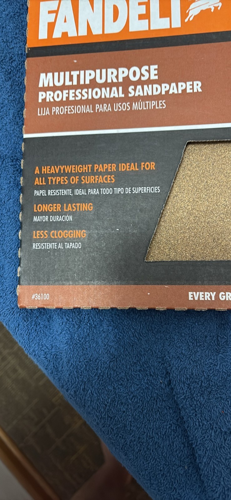 New Fandeli Contractor pack 25 sheets of Sandpaper Assorted Grits