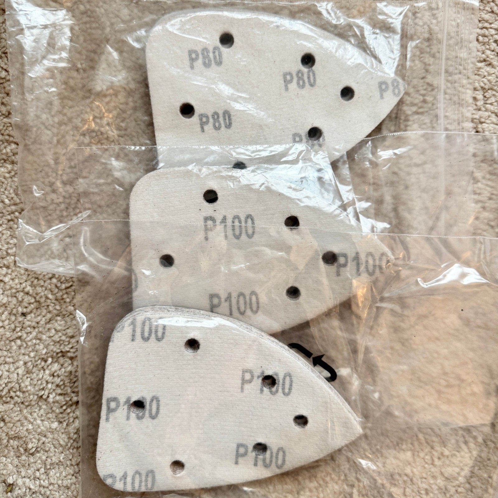 30 pk – Wen Detailing Palm Sander 6301 80/100-Grit Hook and Loop Sandpaper