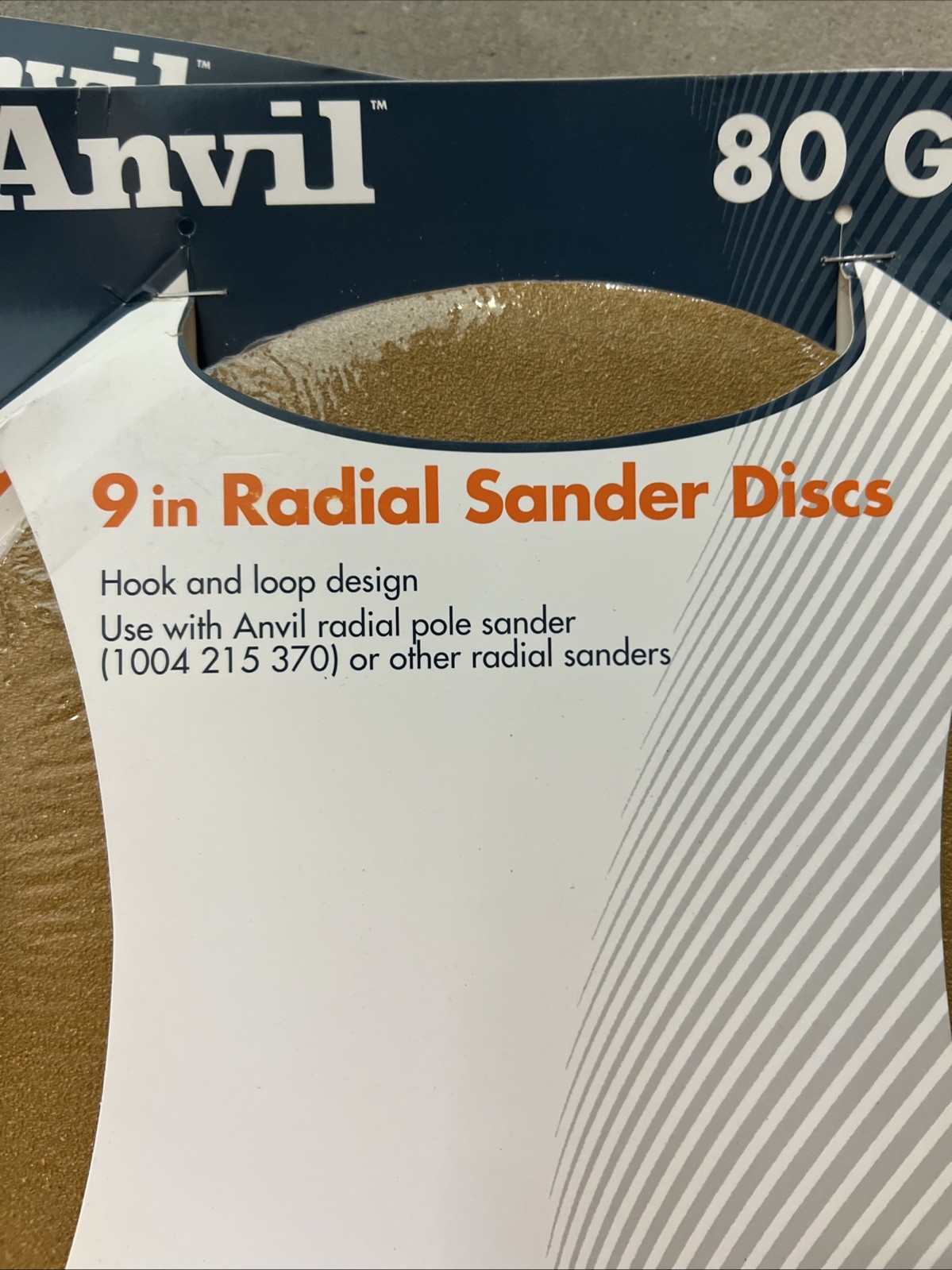 (30) Anvil 9″ 80 Grit Radial Sanding Discs Hook & Loop | Fits Pole Sanders