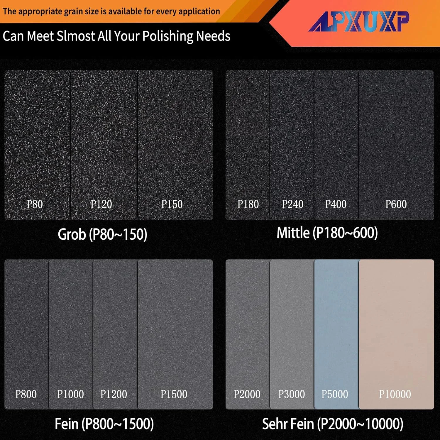 Wet Dry Sandpaper 30Pcs Ultra Fine Waterproof Sand Paper Sheets 9×3.6 Inch Inclu