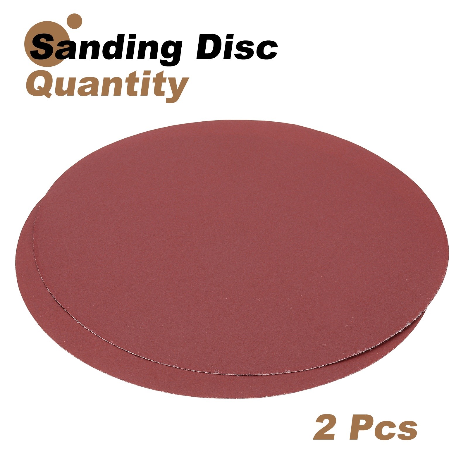 2pcs 10″ Hook and Loop Sanding Discs 400 Grits Aluminum Oxide Sandpapers