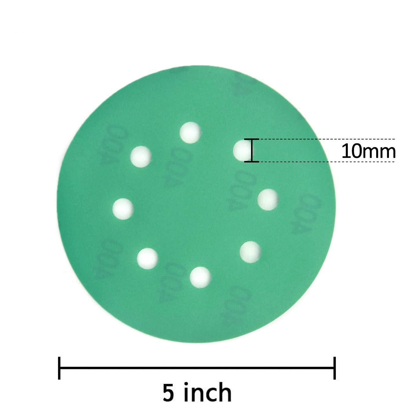 50x 5 inch Sanding Discs 400 Grit Hook Loop Wet Dry Sandpaper Orbital Sander Pad