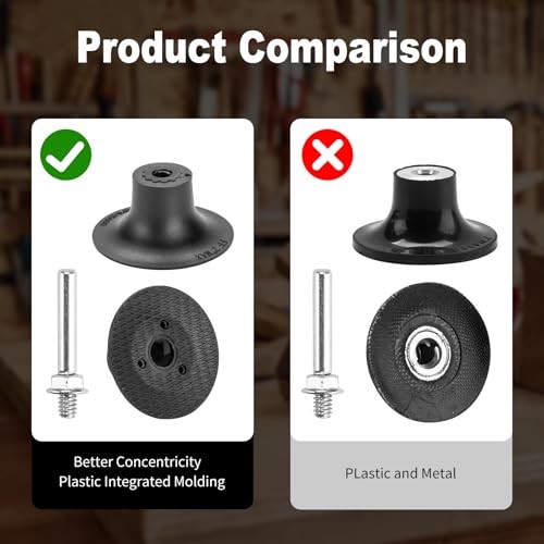 PCS 2 Inch Flap Discs for Die Grinder with 1/4″ Holder | 36/60/80/120 Grit 50