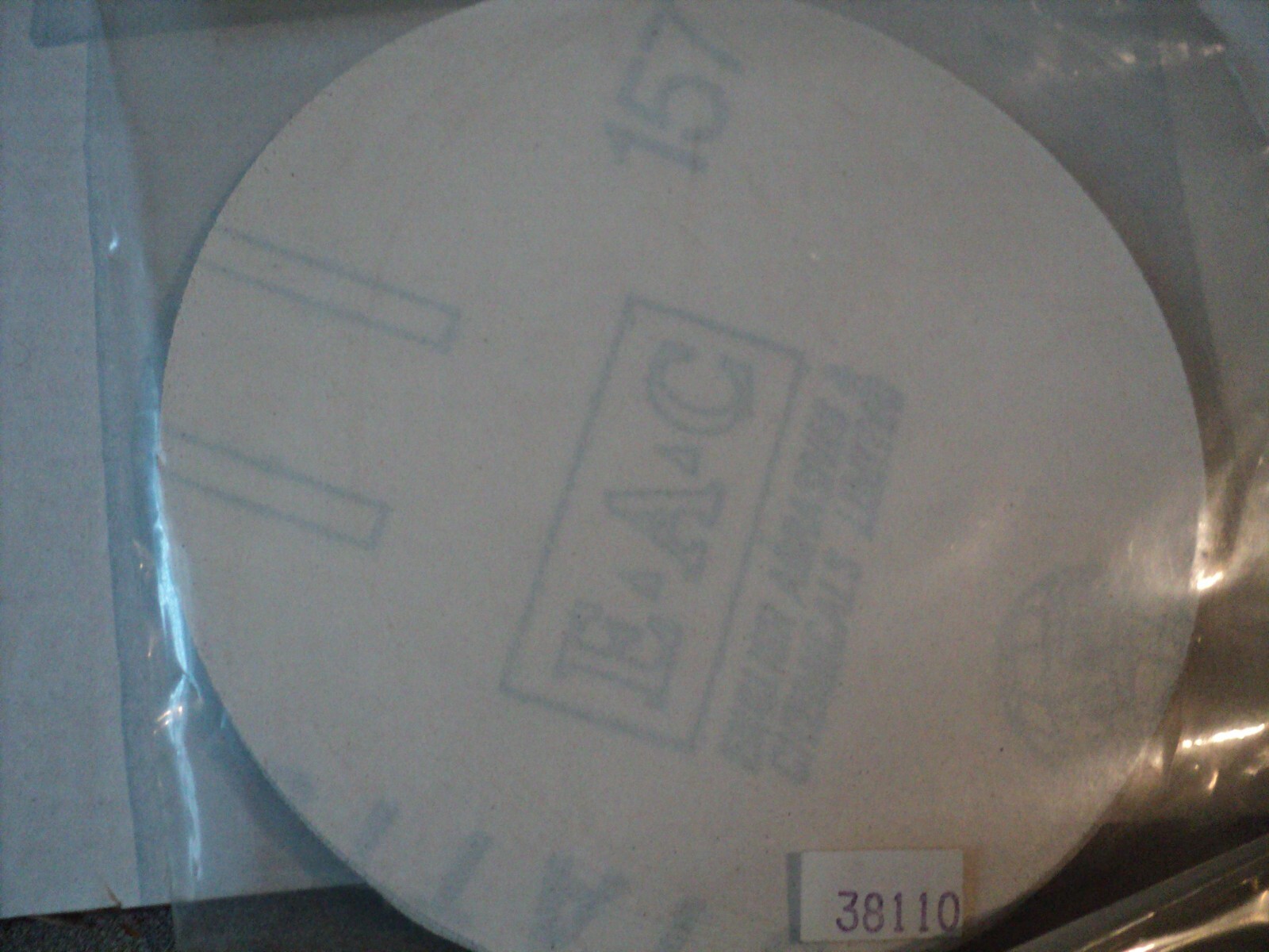 5″ Sanding Discs from E.A.C. 157 Grit – Two Packs of 5 – Self Stick – New.