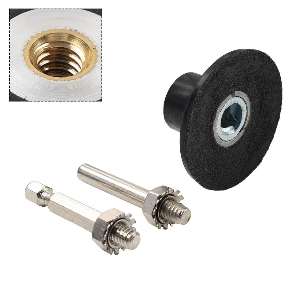 1″ 2″ 3″ Sanding Disc R Type Roll Lock Rotary Pad Holder 1/4″ Shank Die Grinder