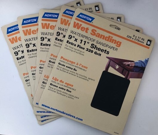 Norton 48080 9″x11″ Extra Fine 320 Grit Wet Sanding Sheets (5 packs of 5 25pcs)