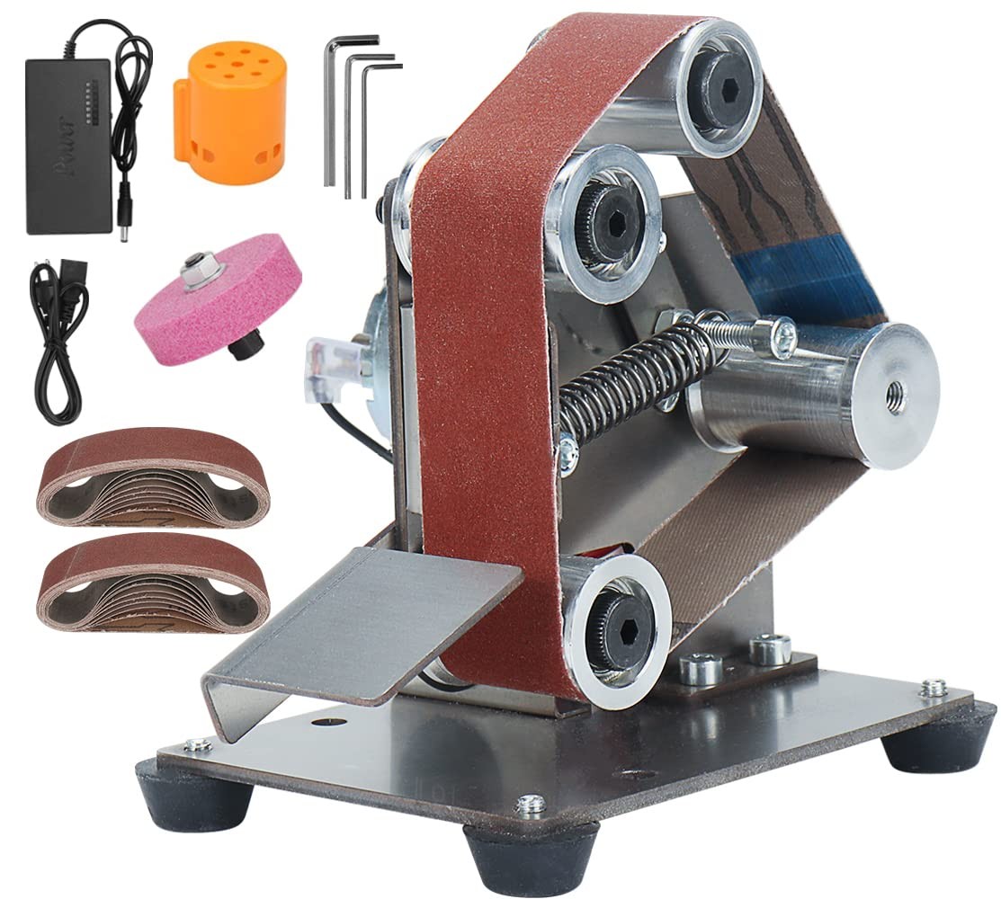 Mini Electric Belt-Sander Knife-Sharpener Sanding Machine – Small Bench…