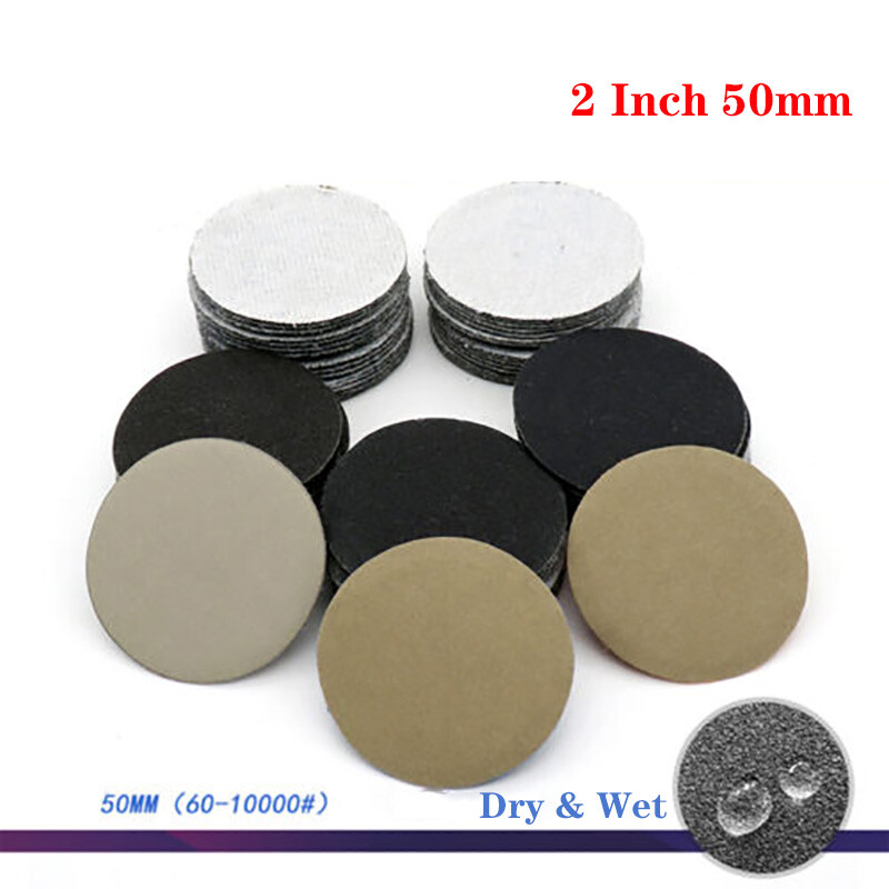 1″ 2″ Wet and Dry Sanding Discs 25mm 50mm Sandpaper Hook and Loop 60-10000 Grit