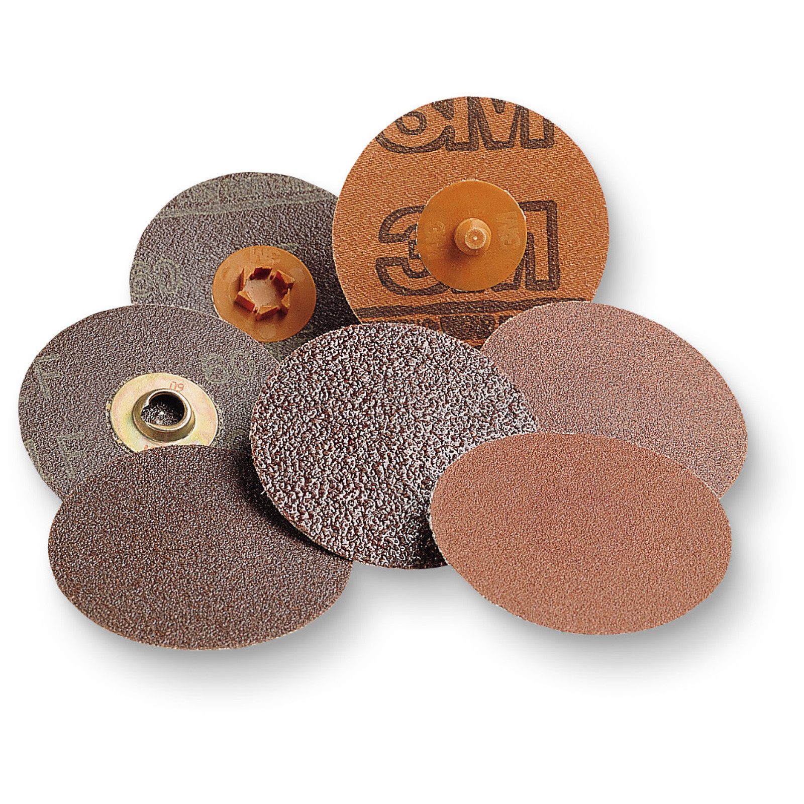 3M Roloc Disc 361F, TR, 1-1/2 in x NH, P240 XF-weight, 50/Carton