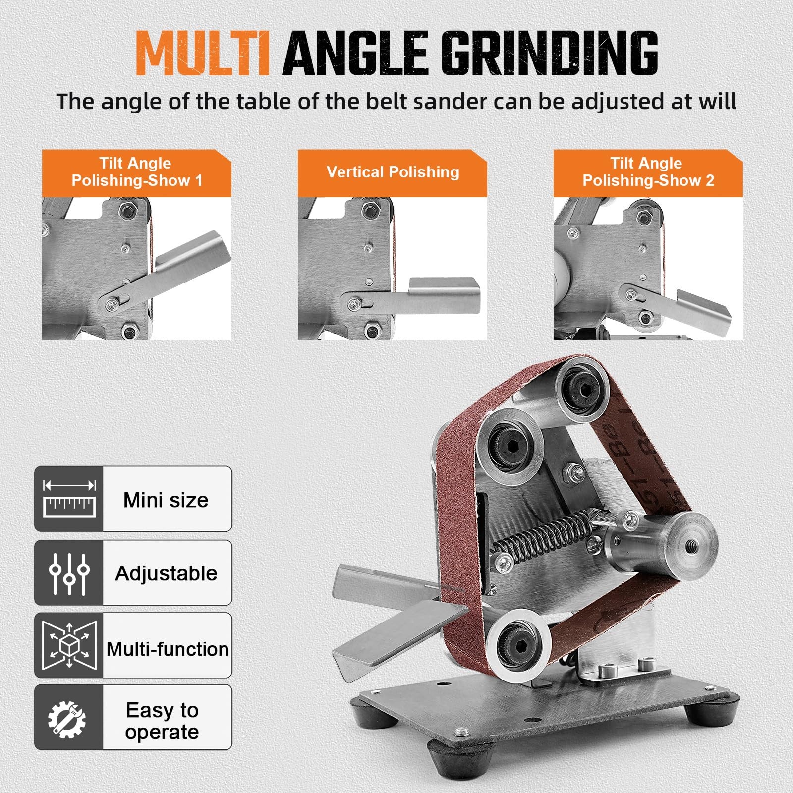 Mini Electric Belt-Sander Knife-Sharpener Sanding Machine – Small Bench…