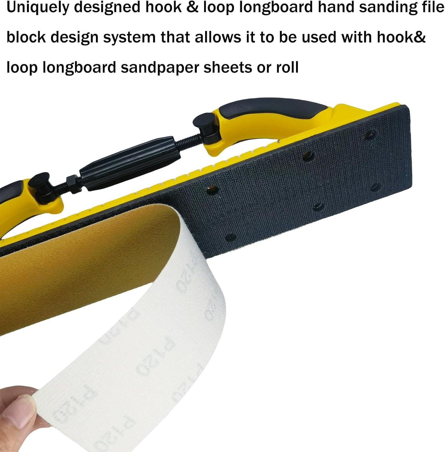 Toromp 2-3/4″ X 15-3/4″ Adjustable Radius Flex Longboard Hand Sanding File Block