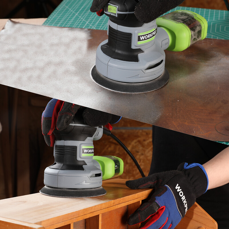 WORKPRO 2.5Amp 5″ Random Orbit Sander 6 Variable Speeds Sander 7000 to 14000 RPM