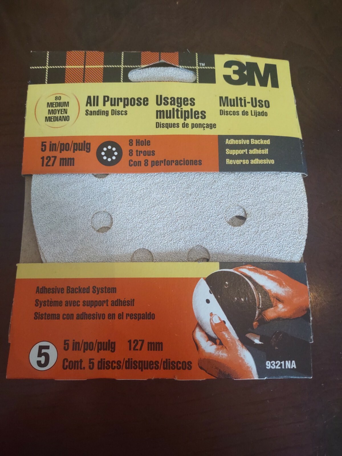3M All Purpose Sanding Discs 5 In/Po/Pulg 127 mm