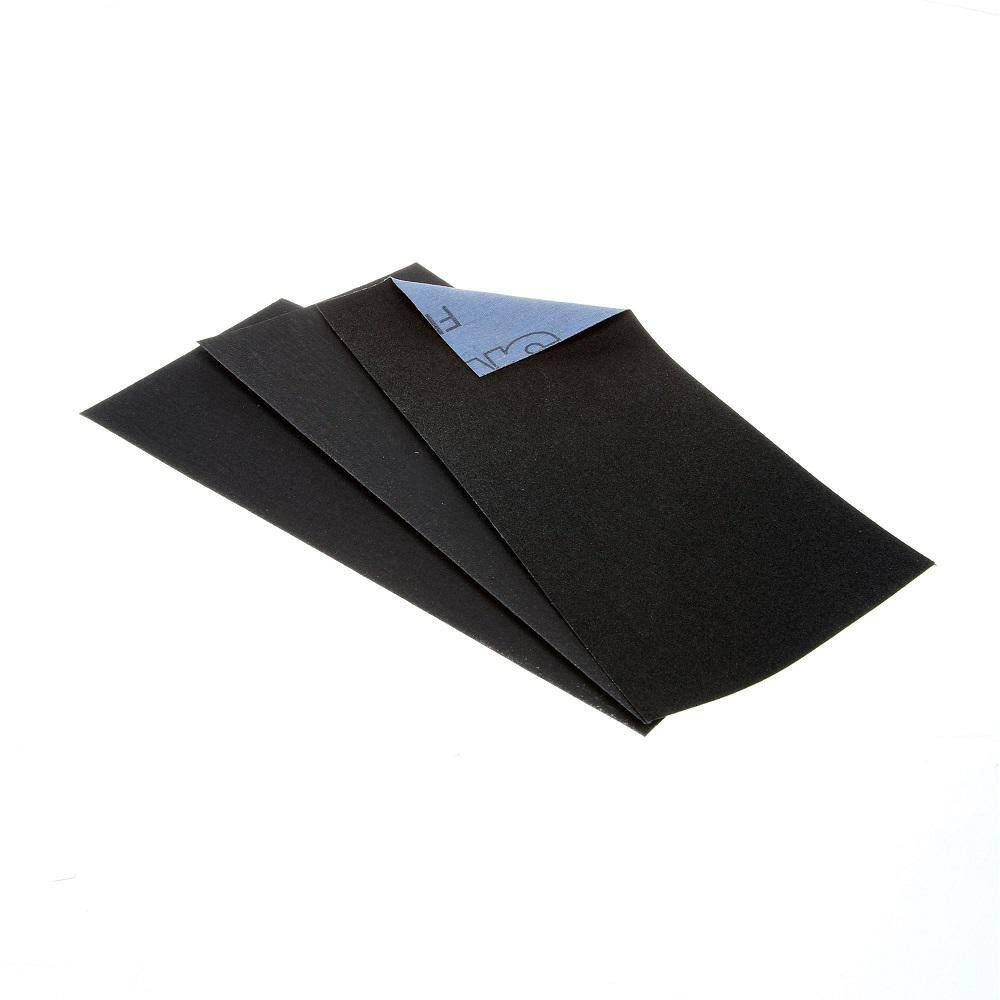 3.66 In. X 9 In. Coarse, Medium and Fine Assorted Grits Emery Cloth Sandpaper (3