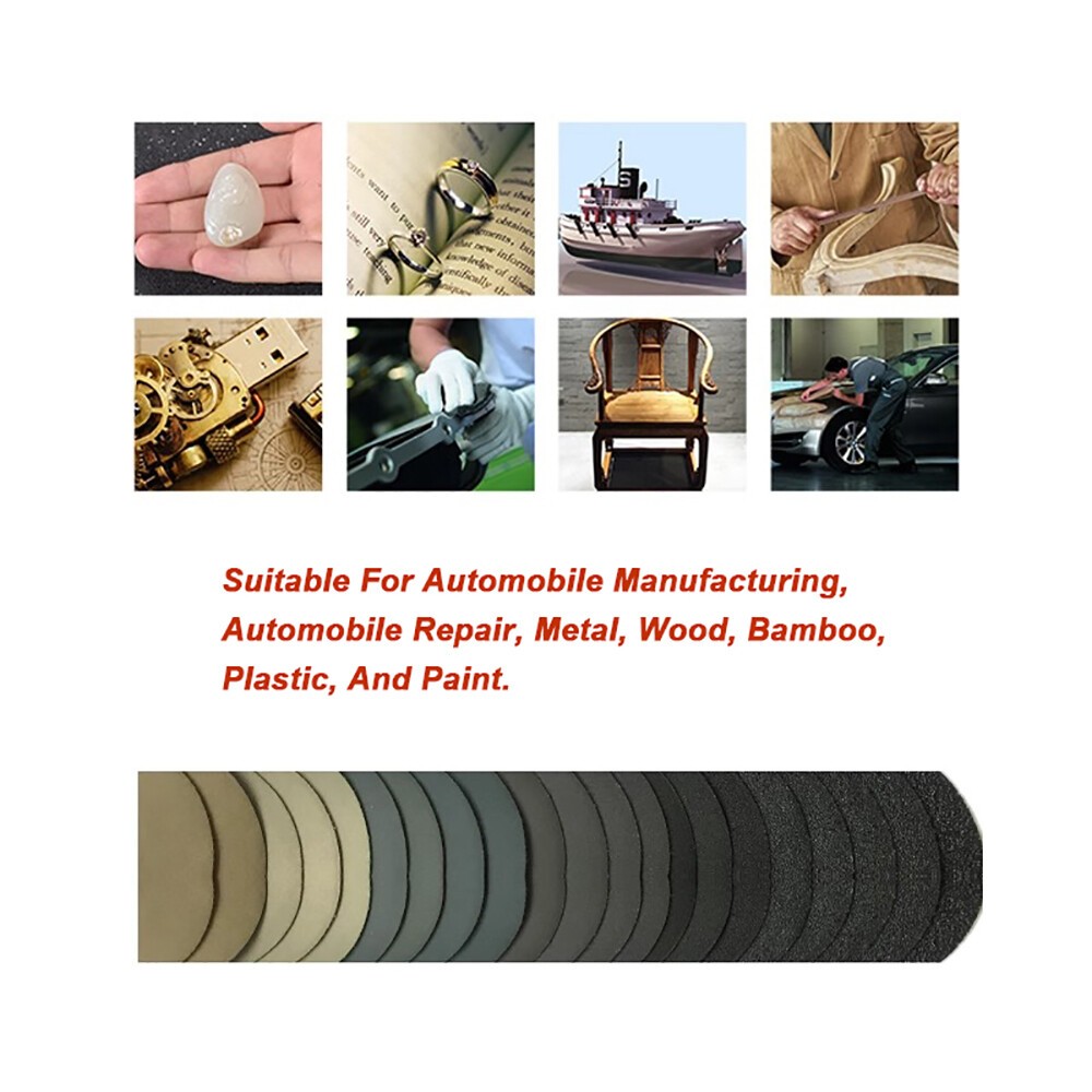 150mm 6″ Wet And Dry Sanding Discs Pads Sandpaper Hook & Loop 1500#-10000# Grit