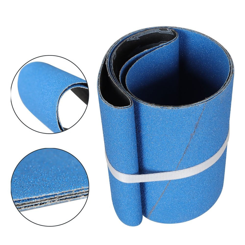 USA PREMIUM ZIRCONIA, X-WEIGHT SANDING BELTS 6″ X 48″, 2 – PACK, 80-GRIT