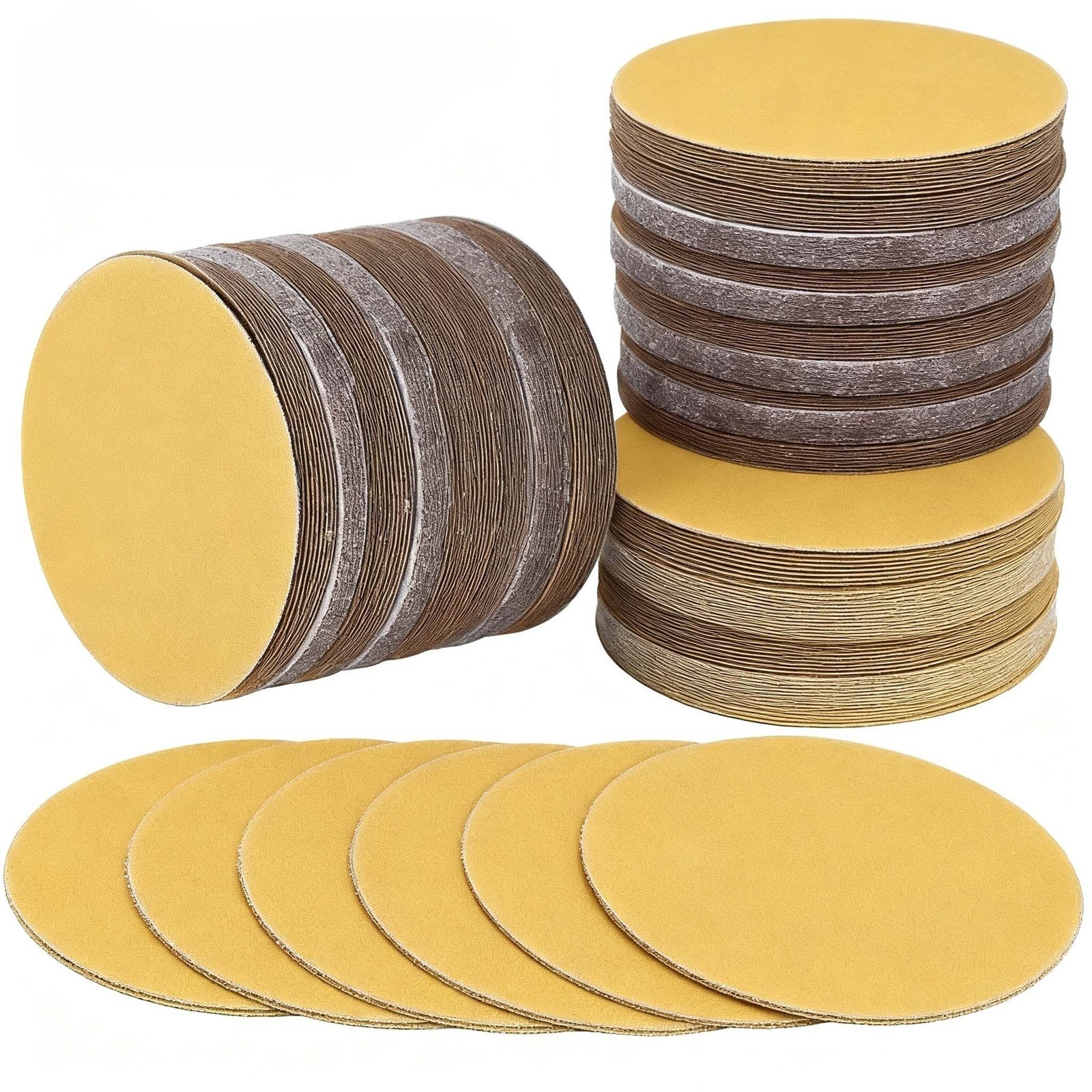 SATC 100PCS 6inch (150mm) Sanding Discs Hook & Loop for Orbital Sander P60-P600