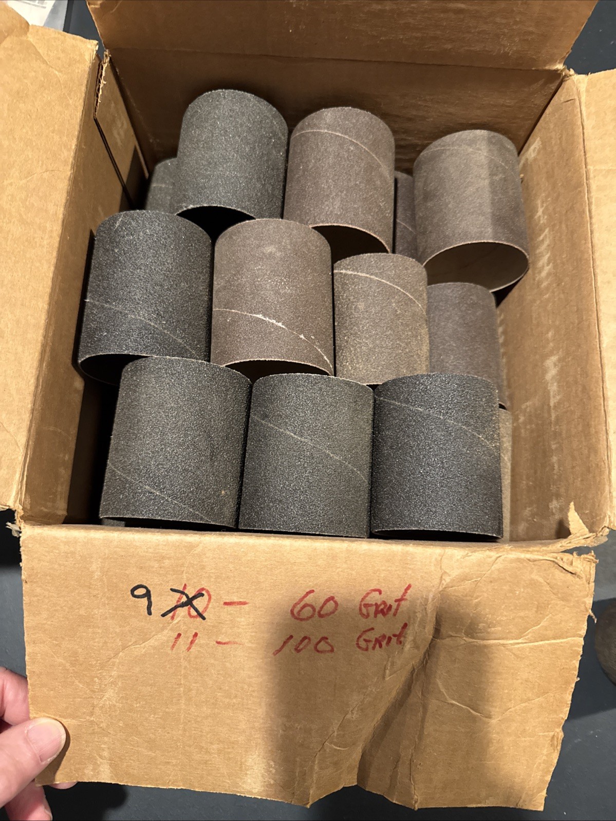 Sanding Sleeves for Spindle Sander 3″ Length, 2.5” Dia – 100 & 60 Grit