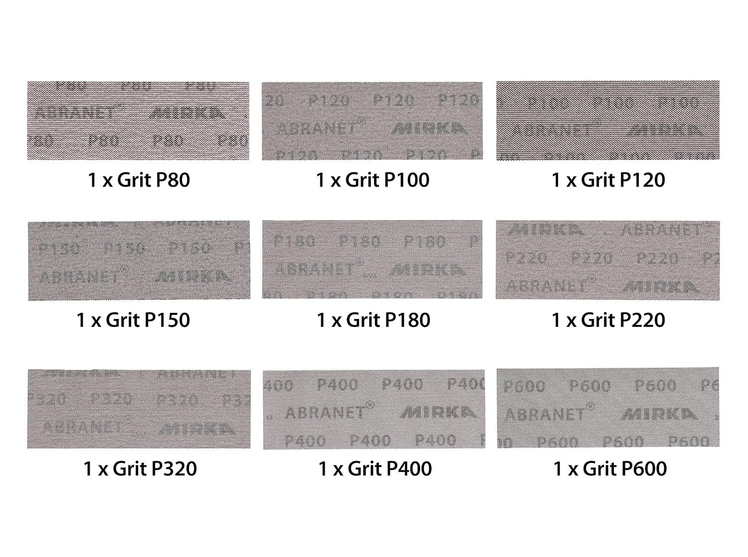 Superior Abranet 2.75×8 Inch Dust-Free Sanding Sheets, 9 Pack – Assorted Grits