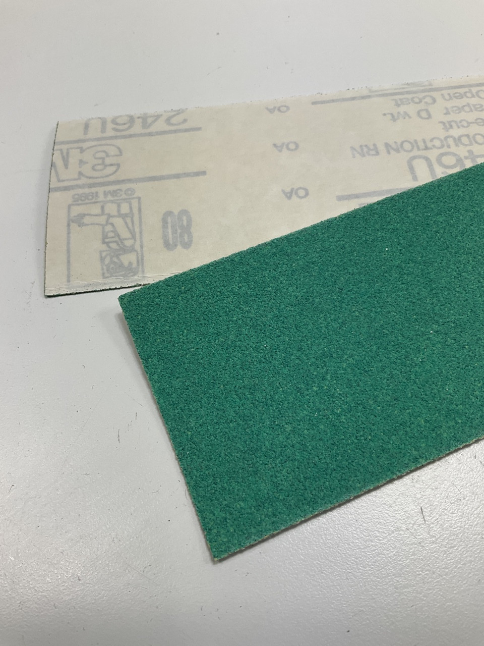 3M Green Corps File Sheets, 32230, 80 Grit, 2-3/4 In X 16 1/2 In, 5 Sheets