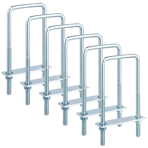 Pcs Square U Bolts 3 Inch Wide Zinc Plated, U Bolt Carbon Steel for 6