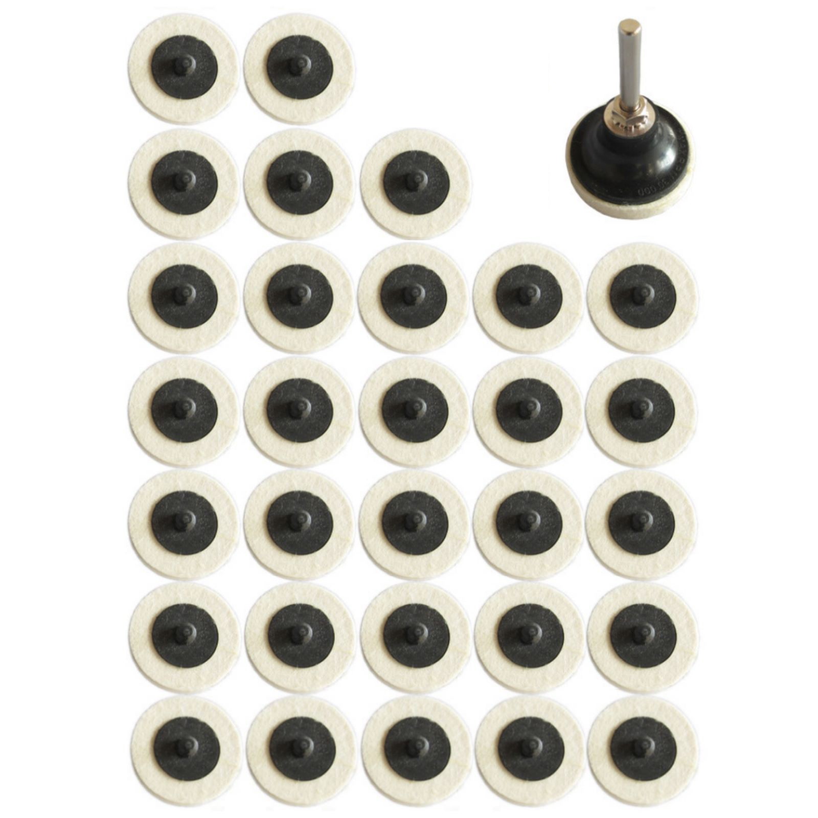 1/4 Inch (6mm) Shank Sanding Wheels Holder 2 Inch Disc Polishing Buffing Pads