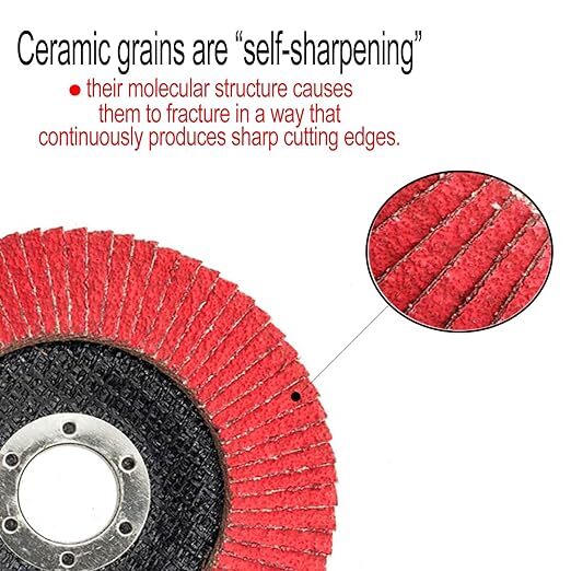 4-1/2″x7/8″ Ceramic Flap Discs Sanding Grinding wheel 40 60 80 120 Grit T29 4.5″
