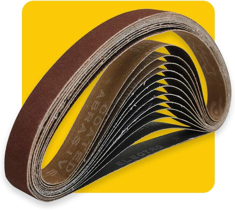 1X30 1 X 30 Inch Sanding Belt Pack 1-Inch X 30-Inch,12 Pcs(4 Each of 80 120 150