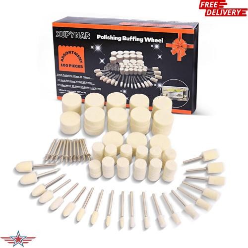 100pcs Polishing Buffing Wheel for Dremel Polishing Kit, Polishing Wheel for Dre