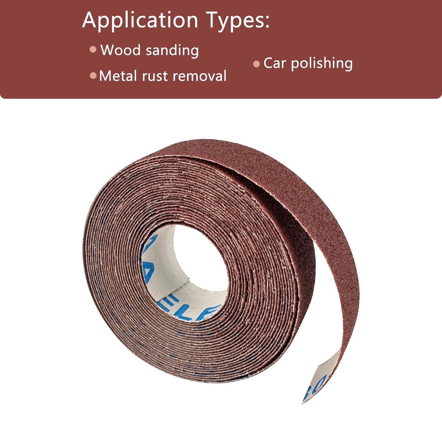 80 Grit Emery Cloth , 1″ x 19 Feet Sandpaper Sheets for Wood Furniture Metal …