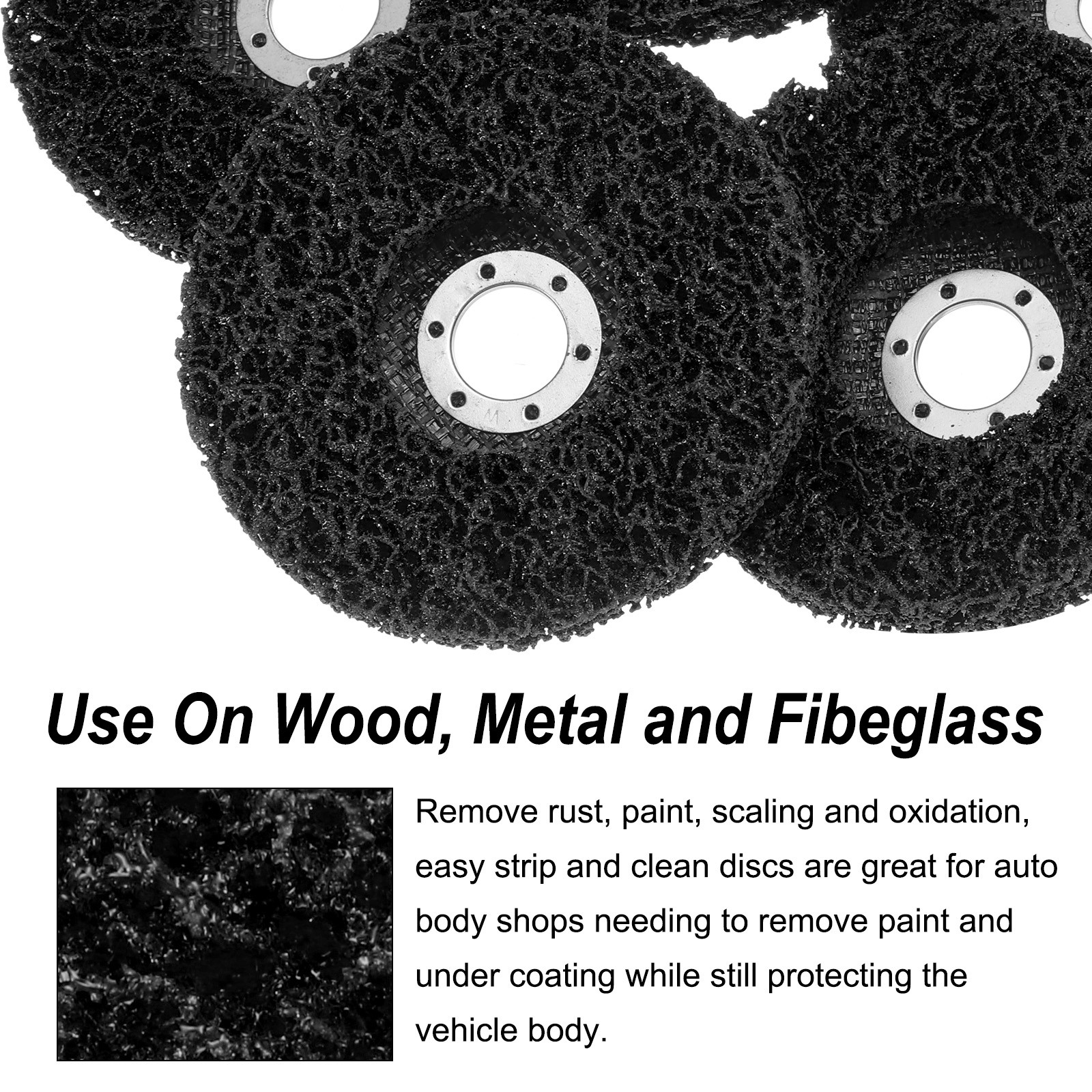 10pcs Strip Wheel Stripping Wheels 5″x7/8″ for Black