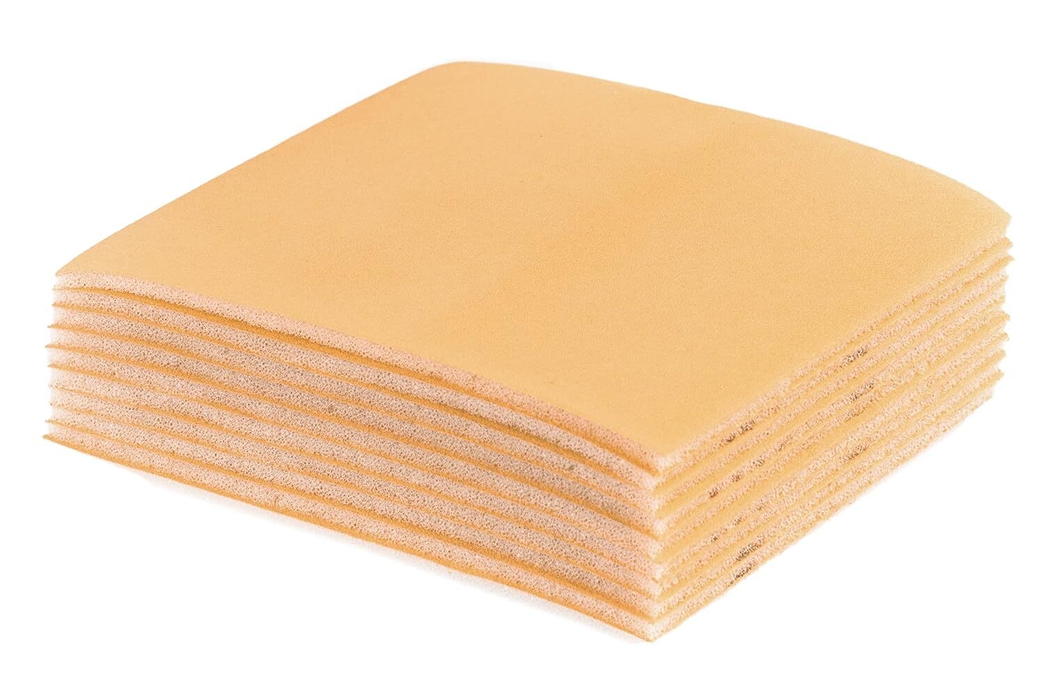 120 Grit Gold – 1/4 Sheet Hook & Loop Sandpaper Sheets 5.5″ x 4.5″ – 100 PCS