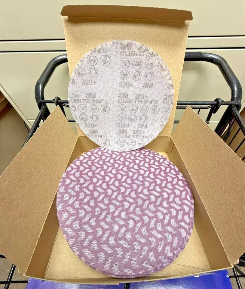 3M Cubitron II 31647 320 Grit 8 Inch Net Sanding Discs 25 Pack Hookit OEM