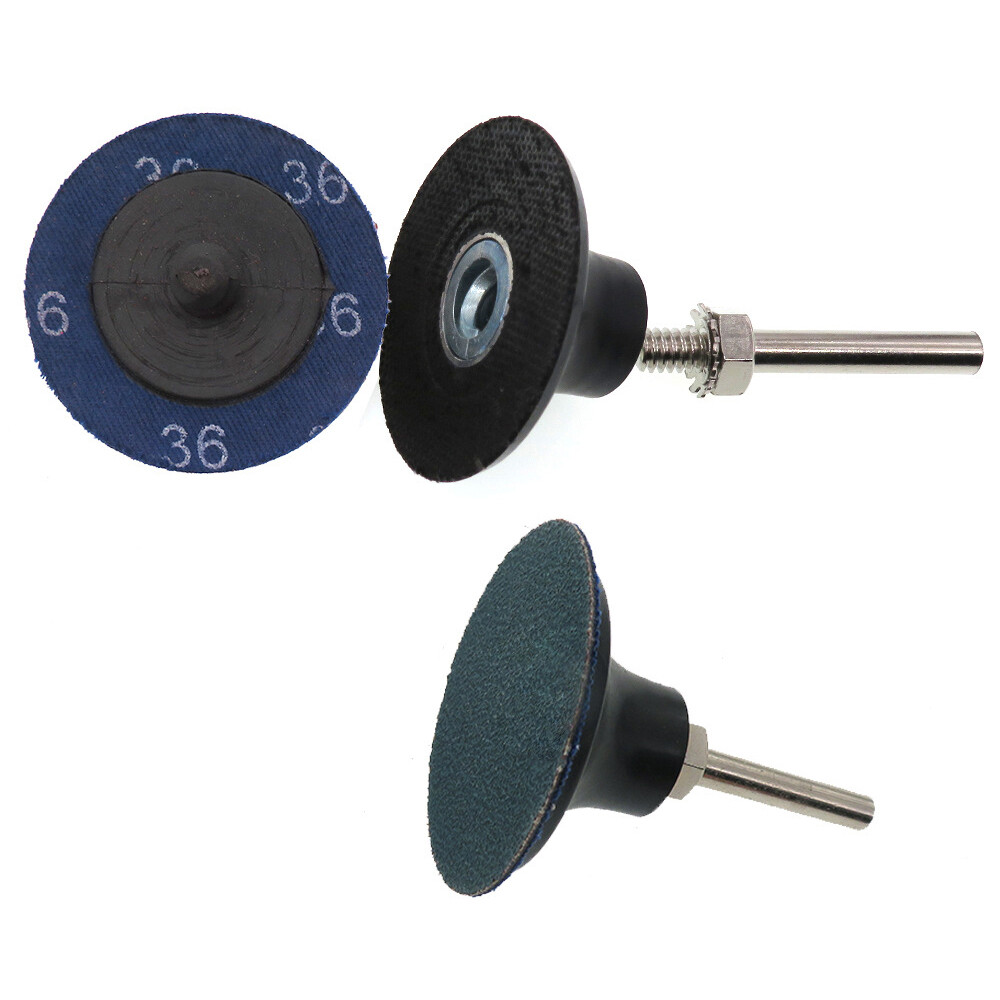 2 Inch 50mm Blue R-Type Roll Lock Quick Change Sanding Discs 36/60/80/120 Grit