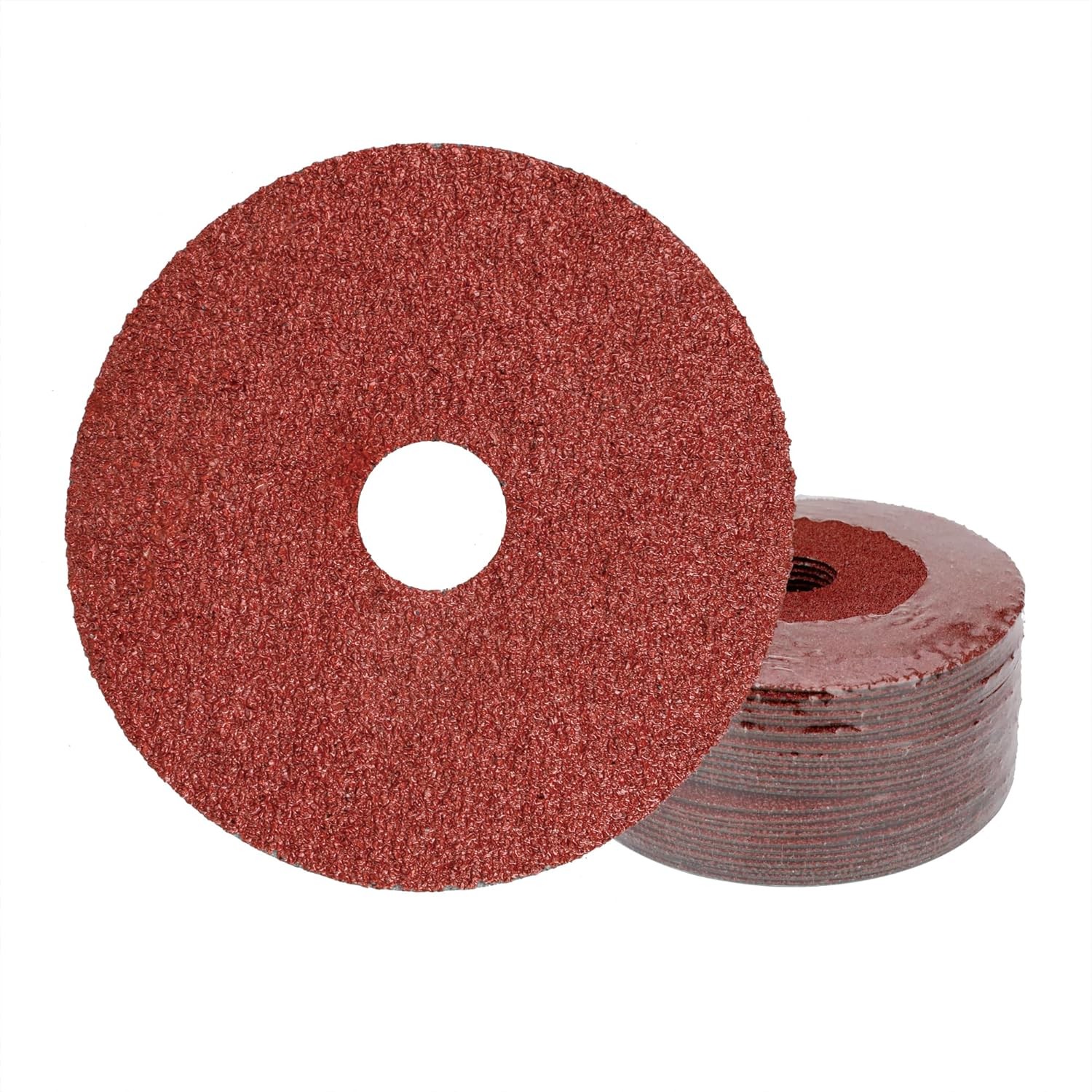 25PC 115MM 4.5IN Resin Fiber Sanding Grinding Disc A/O 120 Grit 7/8″ Arbor Hole