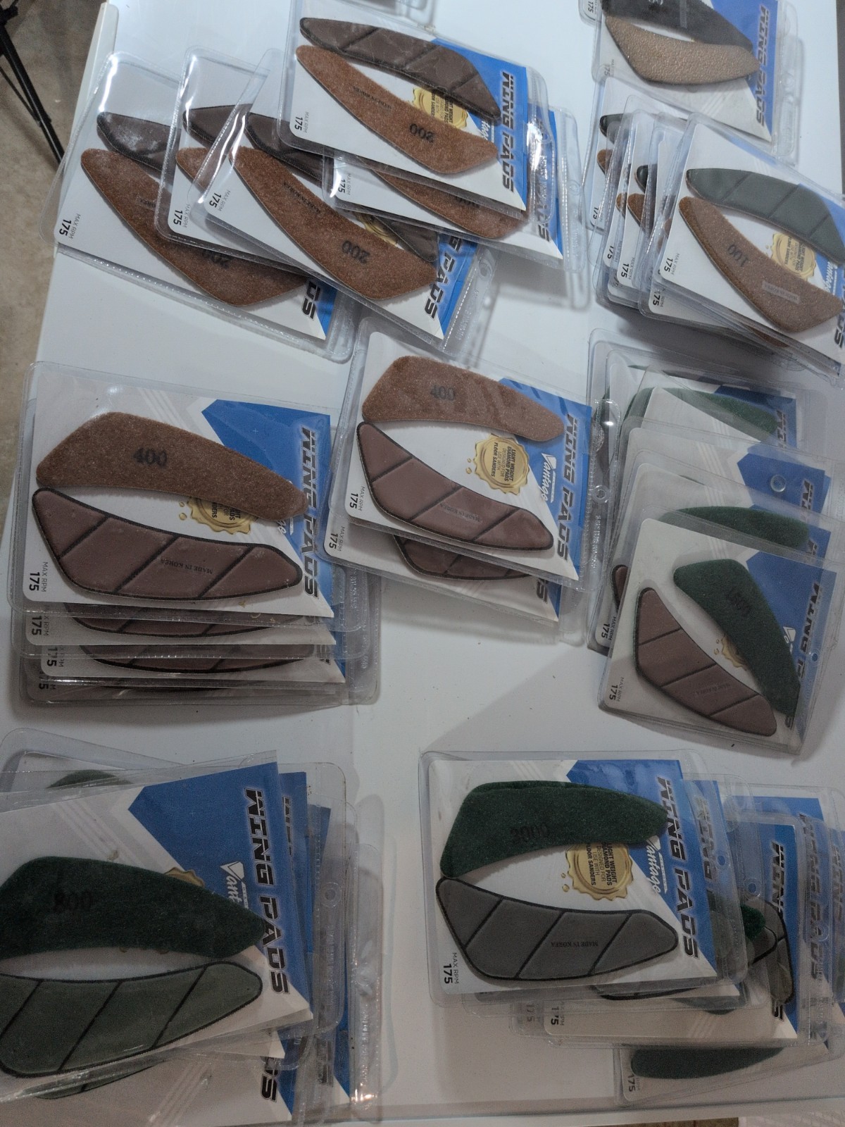 Huge Lot Of Diamond Vantage Wing Pads, Concrete And Stone Polishing