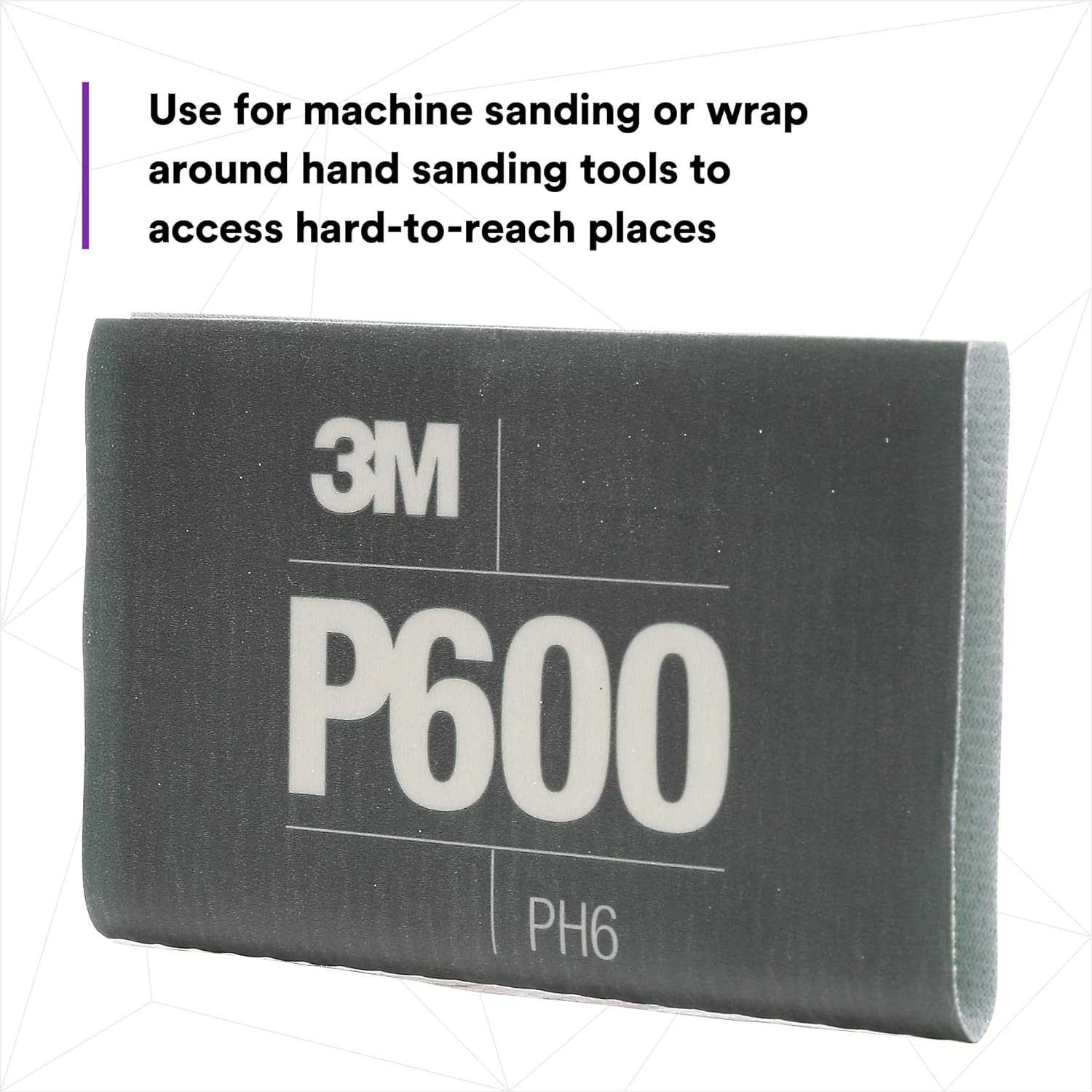 3M 34339 Flexible Abrasive Hookit Sheet, 5.5 in x 6.8 in, P600