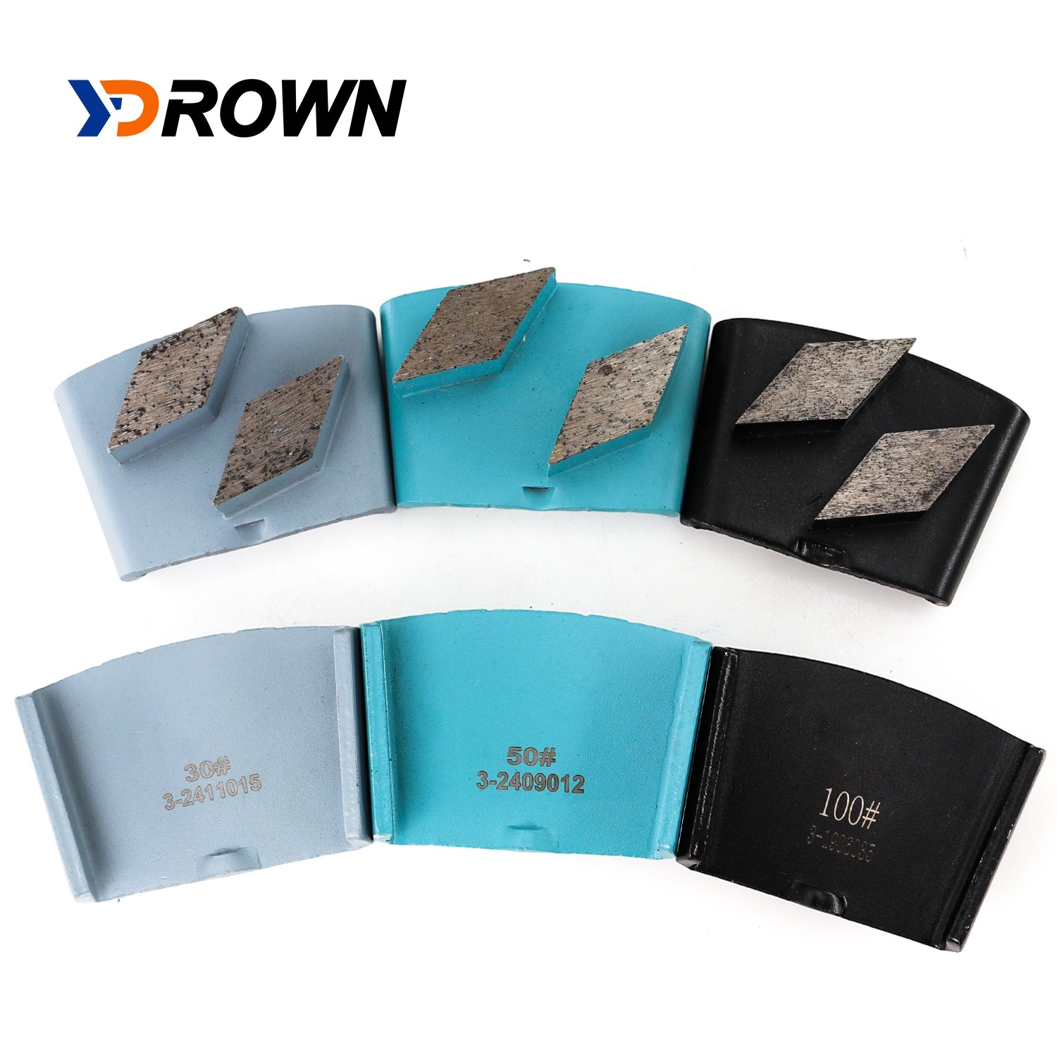 Trapezoid Metal Bonded Segments Diamond Grinding Pads for Concrete Floor Machine