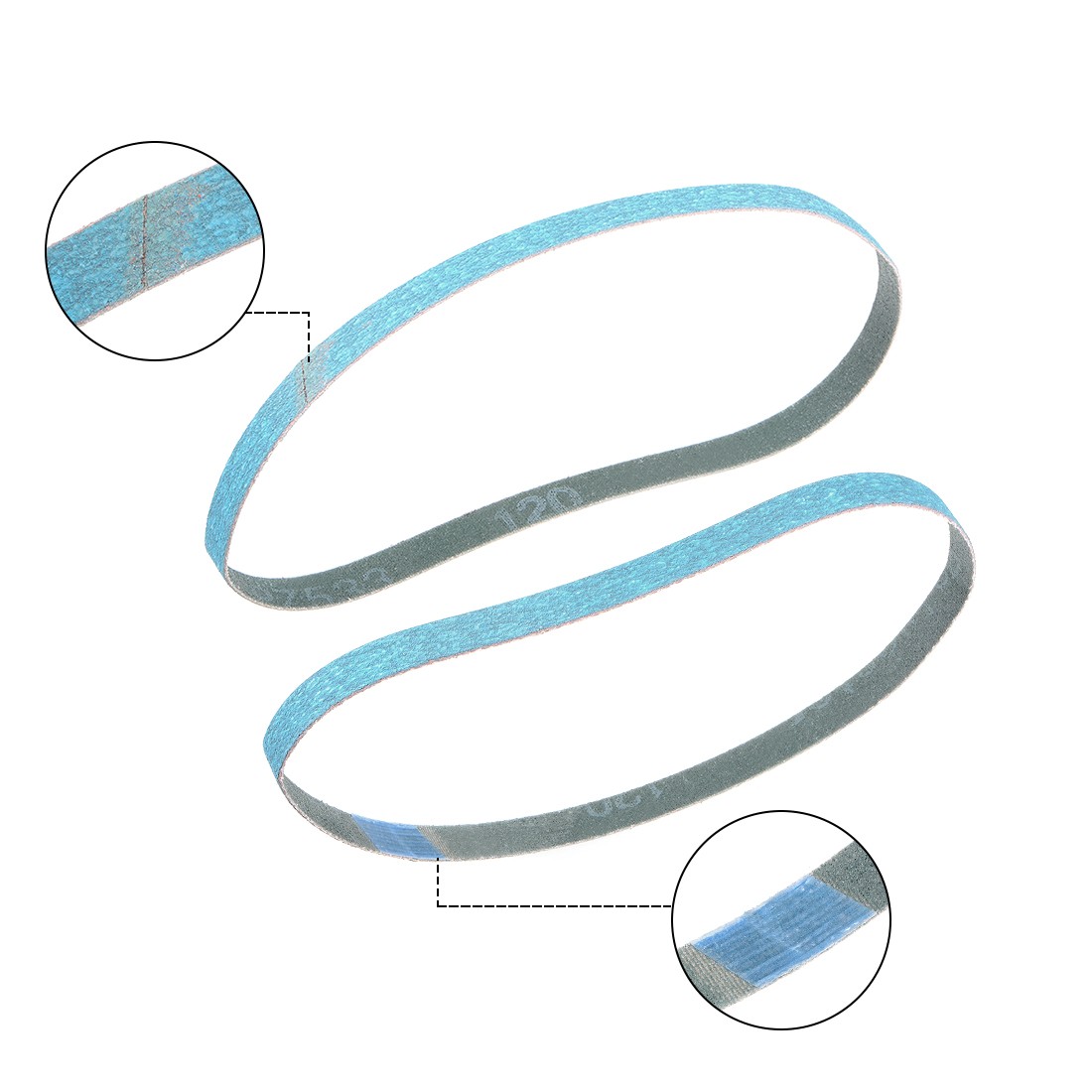1/2-inch x 18-inch Abrasive Sanding Belt 120 Grit Zirconia Sand Belts 5pcs