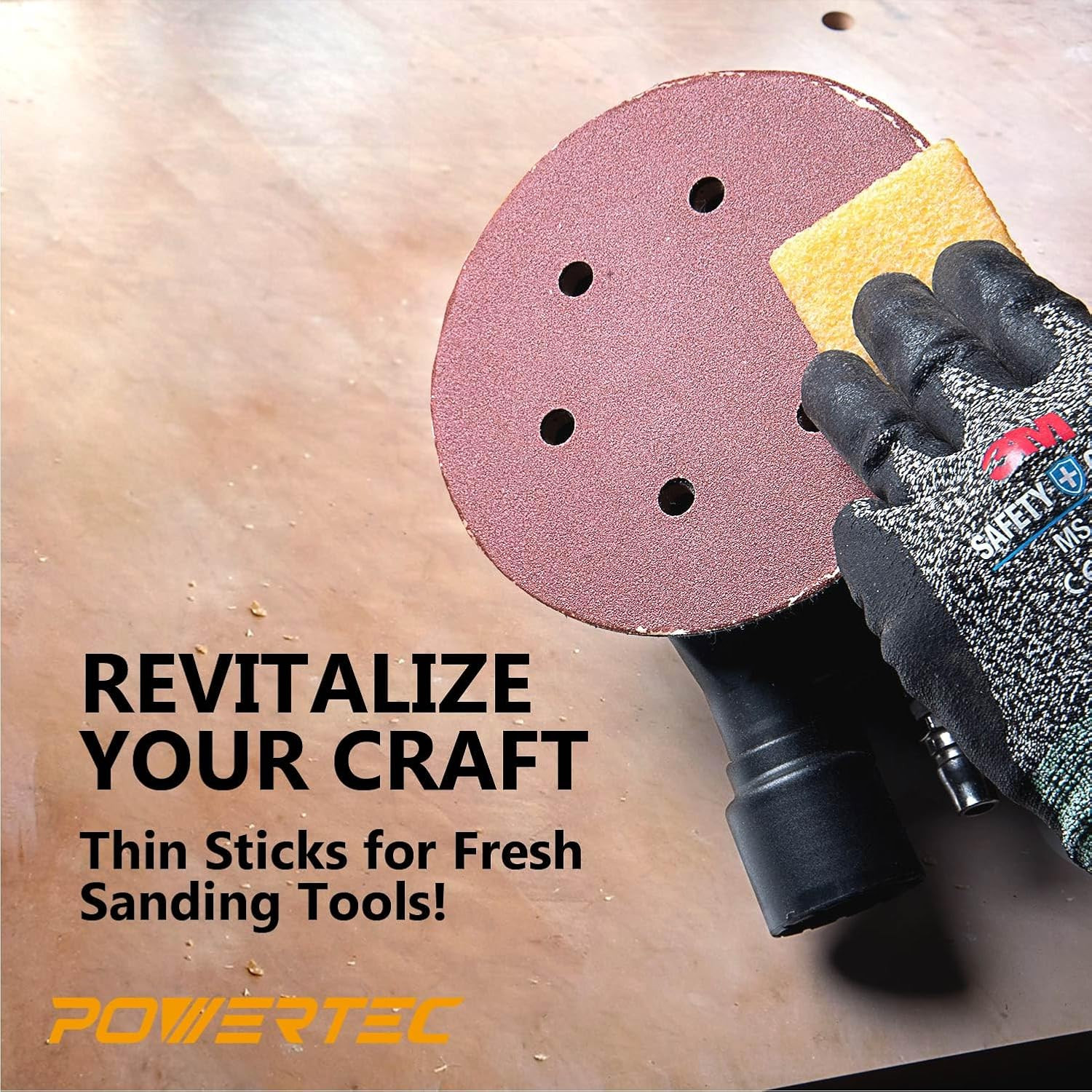 71895 Abrasive Belt Cleaner 5PK, for Sanding Discs & Sandpapers Belts, Natural R