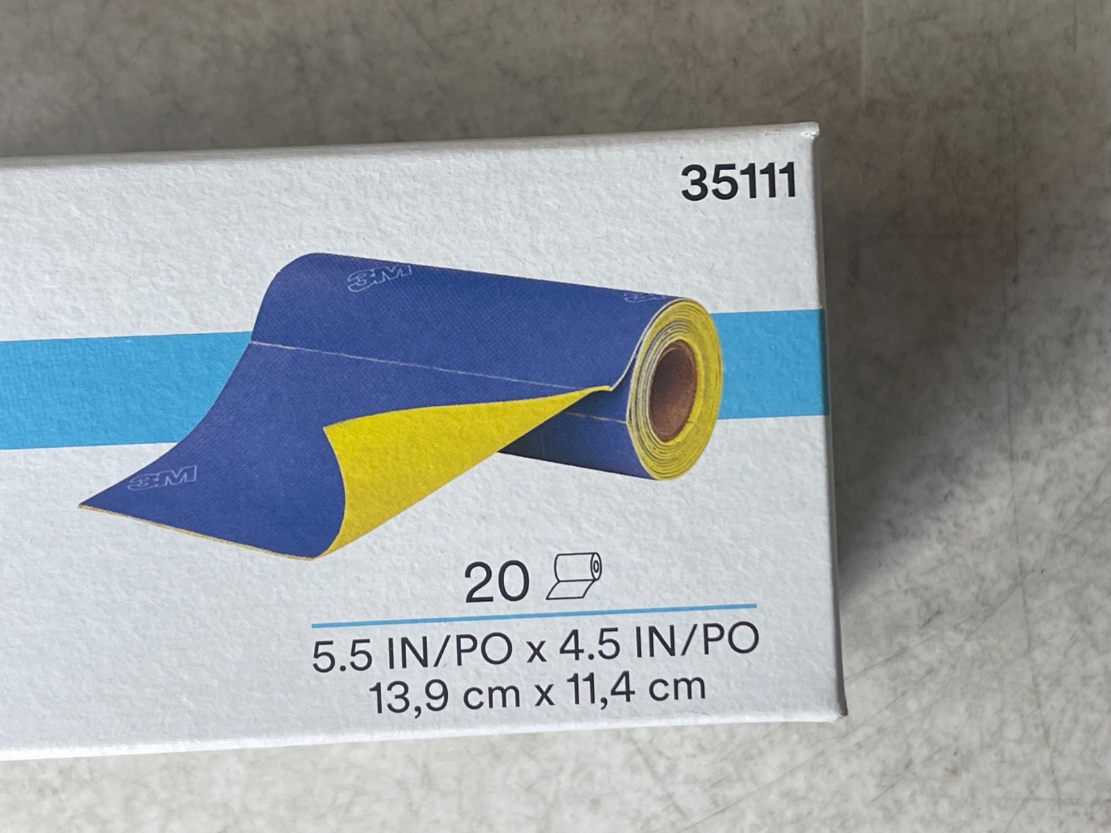 3M Grippy Sanding Cloth 35111 P600 Grade 5.5 In x 4.5 In 20 Sheets