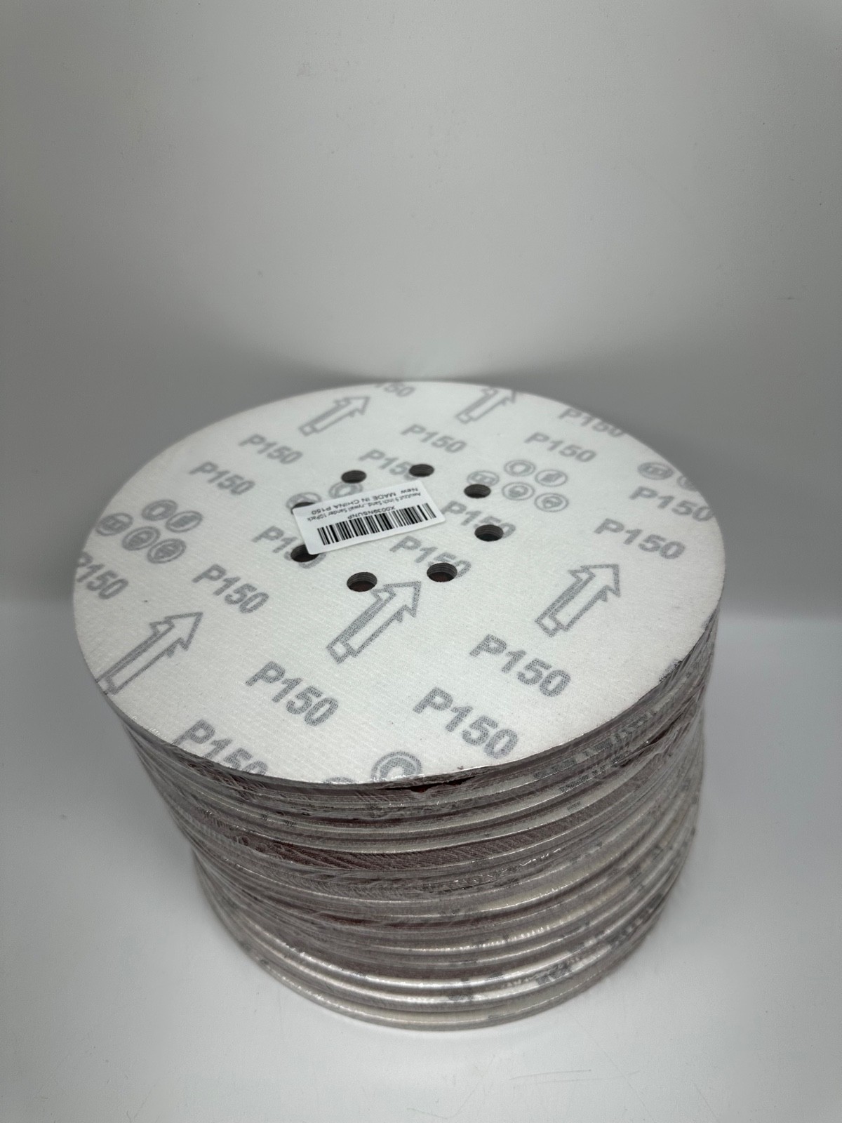 150pk Drywall Sander 9 Inch Sanding Discs 150 Grit 8 Holes Sandpaper