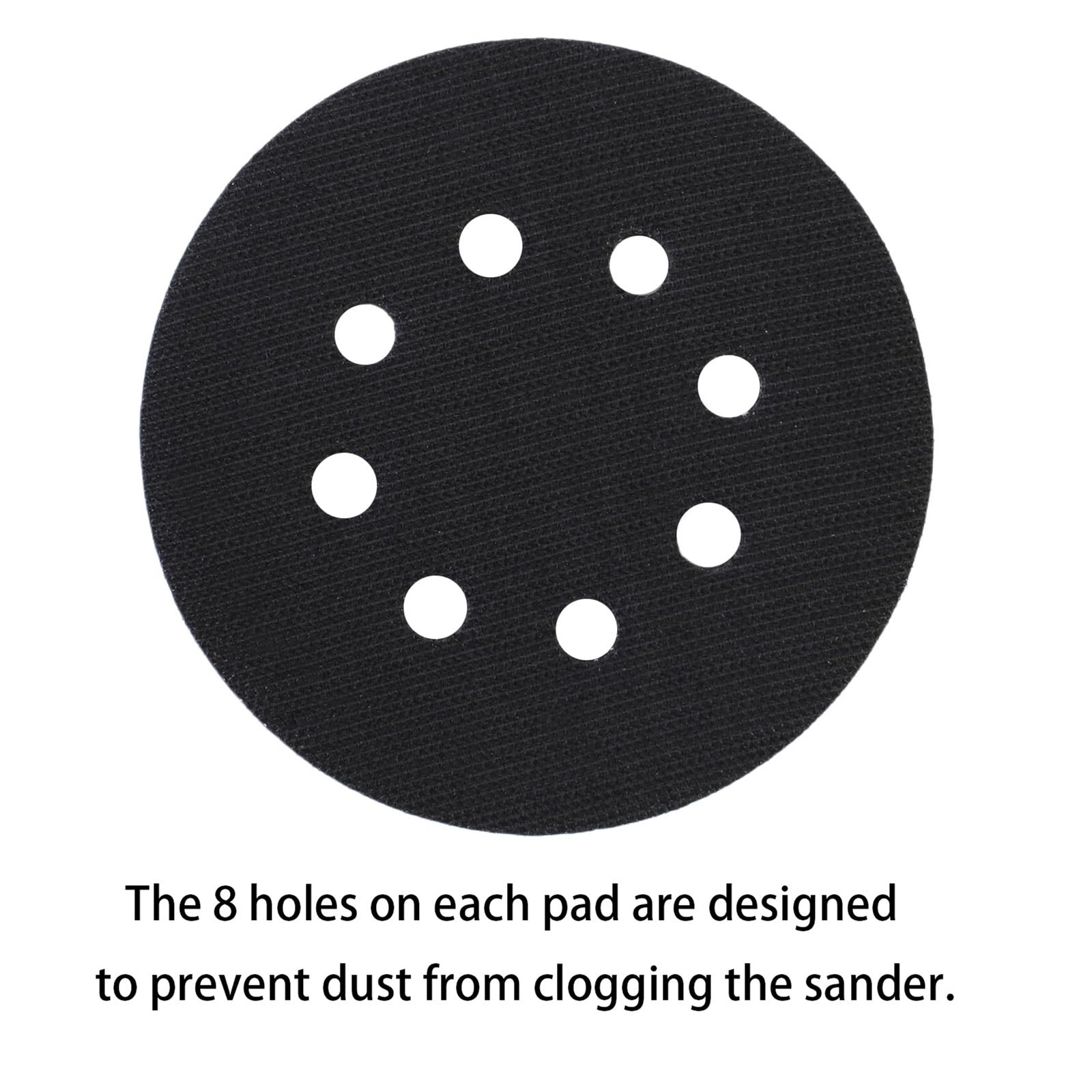 IPELY 2 Pack 5 Inch 8 Holes Foam Interface Pad Surfprep Foam Sanding Pads for Bu
