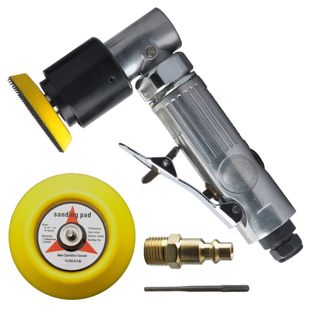 PROSHI 2″ and 3″ angle orbital sander, 3 inches 2 inches, Polished Color
