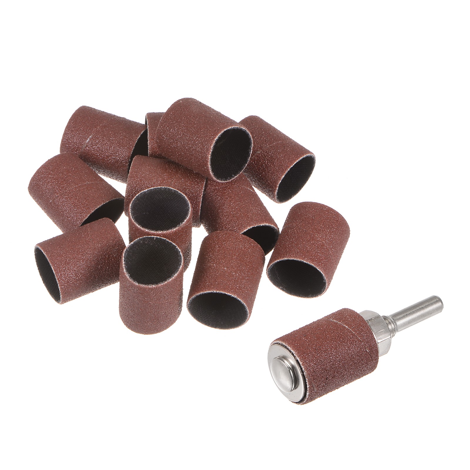 12 Pcs 3/4 Inch Sanding Sleeves Set 120 Grit with 6mm Mandrels