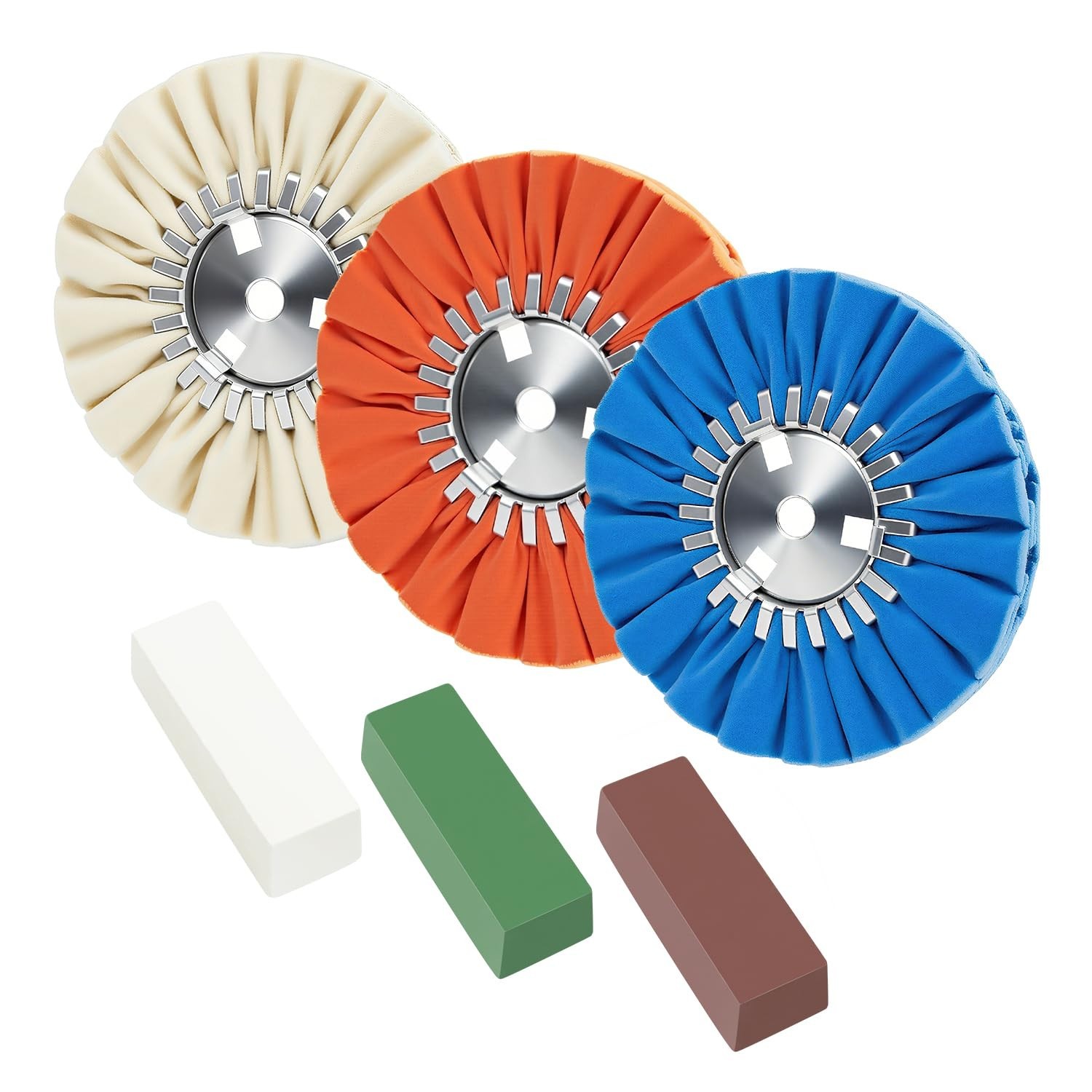 8 Airway Buffing Wheel Kit Polishing Wheel and Polishing Compound for Angle G…