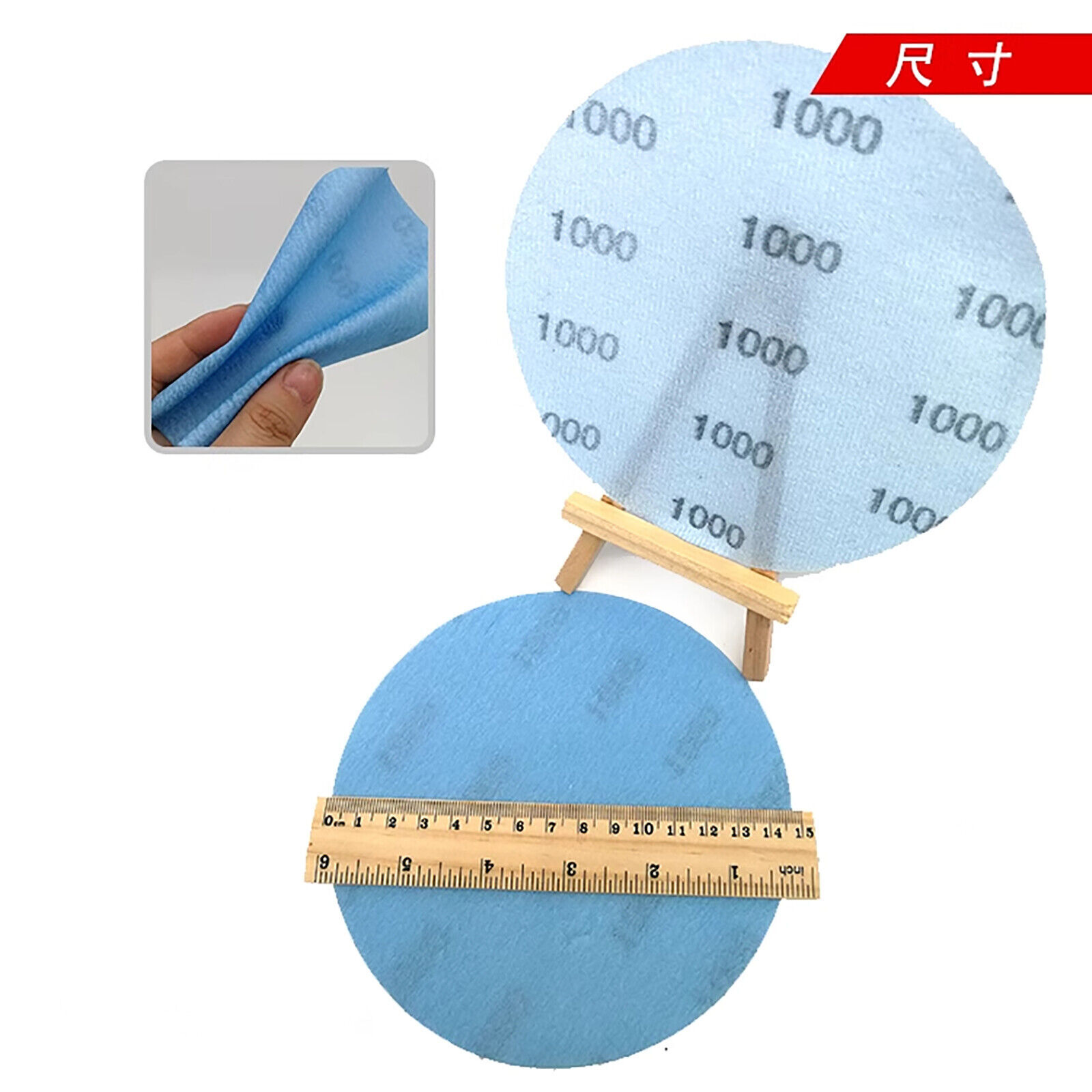 Wet and Dry Sanding Discs Round Sandpaper Film Pads 600-5000 Grit 6 Inch 150mm